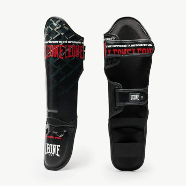 Leone Shinguards MMA CAGE-  Black